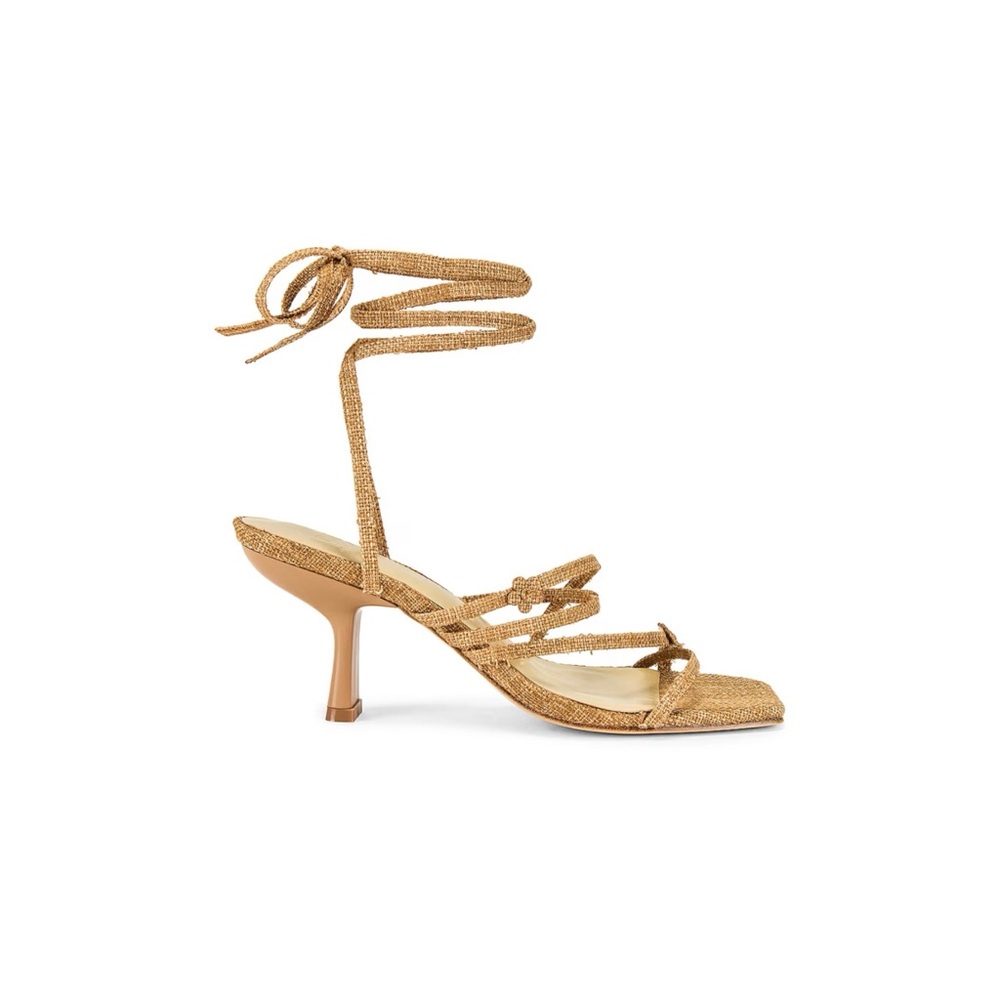 LPA Penny Heel in Natural, size 6.5